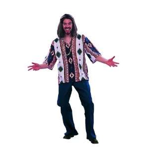  Adult 60s Hippie Dashiki Costume Shirt 