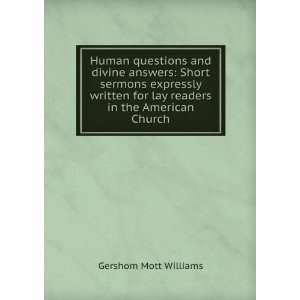   for lay readers in the American Church Gershom Mott Williams Books