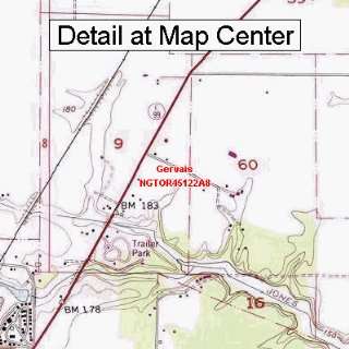 USGS Topographic Quadrangle Map   Gervais, Oregon (Folded 