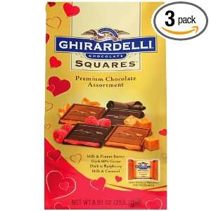 Ghirardelli Valentines Chocolate Squares, Premium Assortment, 8.91 