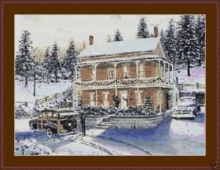VICTORIAN HOUSE 13~counted cross stitch pattern #749~BUILDINGS Chart 