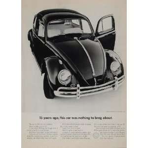   Sedan Car Changes VW   Original Print Advertising