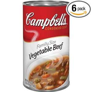 Campbells Vegetable Beef Soup, 26.25 Ounce (Pack of 6)  