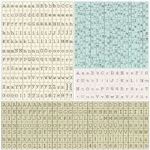  Pixie Glen Typeset Alphabet 12X12  Arts, Crafts 