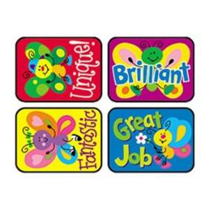   ENTERPRISES INC. APPLAUSE STICKERS BRIGHT 100/PK 