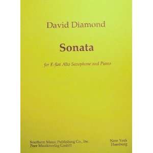  Sonata for Alto Saxophone and Piano David Diamond Books