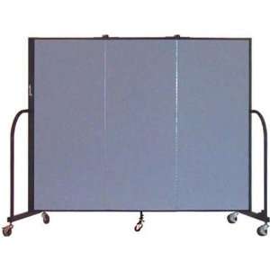 5ft High Three Panel Portable Room Divider by Screenflex  