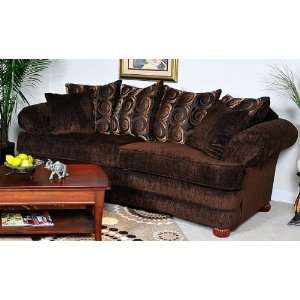  Benchmark Upholstery BU 1040 S Park Sofa   Baring Rust 