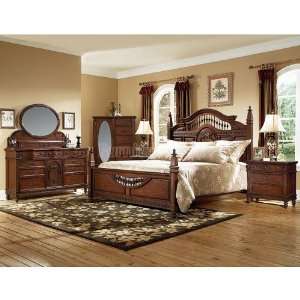 Vaughan Furniture Southern Heritage Cherry Spindle Bedroom Set (Queen 