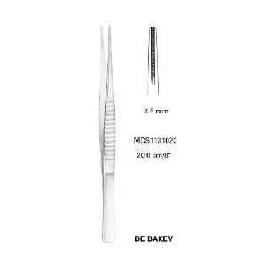 Medline Debakey Vascular Tissue Forceps, 35mm   35 mm, Straight, 12 