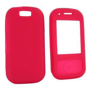  For Samsung Exclaim M550 Rubber Skin Case Rose Pink 
