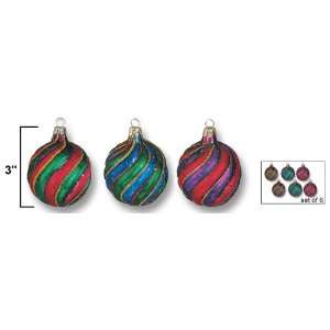  Varsovia Multicolored Twister Ornament 6 Pack