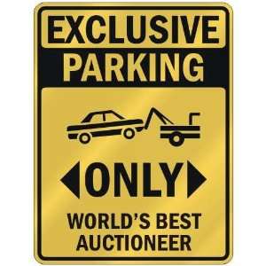  WORLDS BEST AUCTIONEER  PARKING SIGN OCCUPATIONS