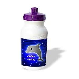   Zodiac   Cute Astrology Aquarius Zodiac Sign Dolphin   Water Bottles
