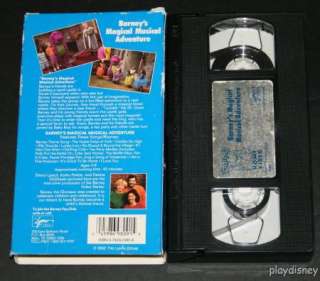 BARNEYS MAGICAL MUSICAL ADVENTURE VHS SING ALONG VIDEO on PopScreen