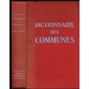  Dictionnaire des communes France metropolitaine 