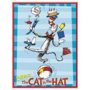  Dr Seuss the Cat in the Hat Framed Poster   Red Metal 