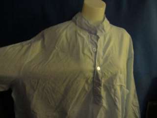 Vt Country Store Blue Broadcloth Nightshirt Size 2X  