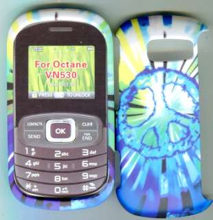 Phone Hard Case Cover LG Octane VN530 Verizon Cover Snap on Case Blue 