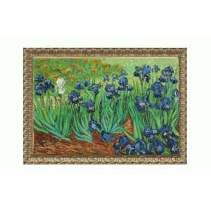 Art Reproduction Oil Painting   Van Gogh Paintings Irises with Golden 