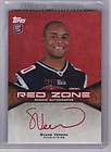 2011 Topps Red Zone 11 Shane Vereen RC Auto Autograph /100 RED INK 