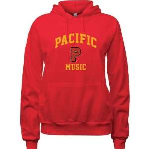   Boxers Red Womens Music Arch Hooded Sweatshirt