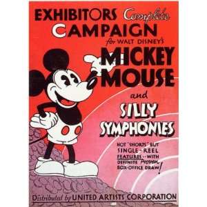 Mickey Mouse and Silly Symphonies Movie Poster (11 x 17 Inches   28cm 