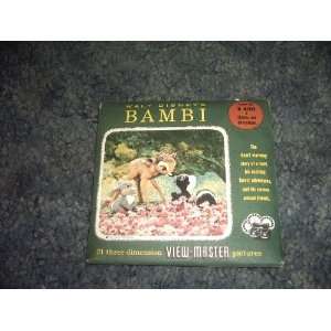  Walt Disneys Bambi Viewmaster Reels B400 SAWYERS Books