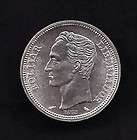 World Coins   Venezuela 1 Bolivar 1965 Silver Coin Y# 3