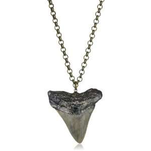 Heather Gardner Bold Collection Gunmetal Shark Tooth Necklace