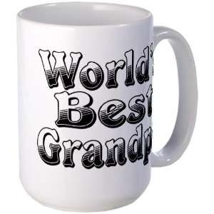  WORLDS BEST Grandpa Humor Large Mug by  