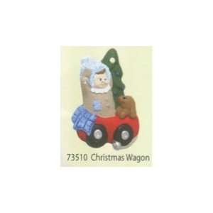   unpainted plastercraft nonfired use acrylic paint #47 christmas wagon