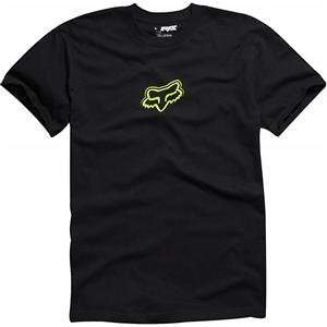  Fox Racing Youth V4 T Shirt   Large/Black/Green 