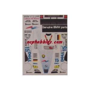  JK   1/32 Bmw V12 Lmr Dell Sticker Sheet (Slot Cars) Toys 