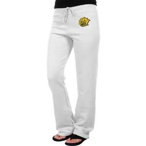 Arkansas Pine Bluff Golden Lions Ladies White Logo Applique Sweatpant 