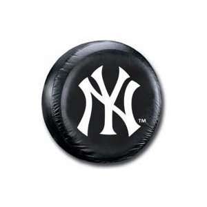  New York Yankees Black Tire Cover (Quantity of 1) Sports 
