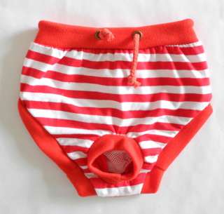 Stripes Diaper Pants Underpants Underwear Dog Clothes  