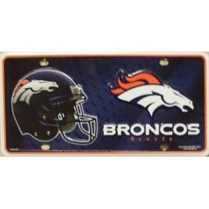  Denver Broncos NFL Football License Plate 