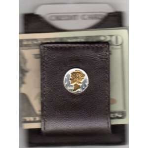   Silver Old U.S. Mercury dime (Folding) Money clips