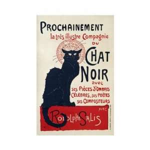  Prochainement Chat Noir by Theophile Steinlen. size 14.25 