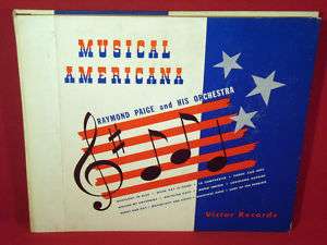 RAYMOND PAIGE & ORCHESTRA Musical Americana 12 78 Set  