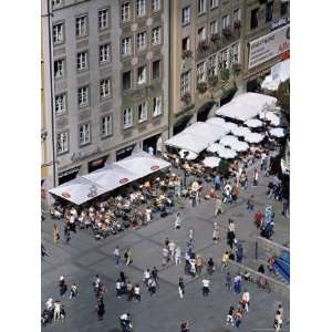  View Over Cafe from the City Hall, Marienplatz, Munich 