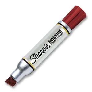   Magnum Permanent Marker, Jumbo Chisel Point, Red