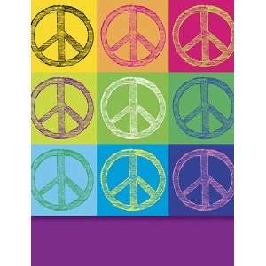 Graphique de France Peace Pop Art Purse Notes, 3 x 4 Inches, Multi 