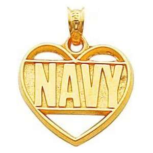    14K Gold U.S. Naval Academy Heart Charm New Arts, Crafts & Sewing