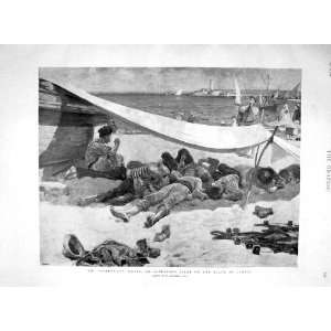    1894 Fishermen Siesta Sleeping Beach Cannes France