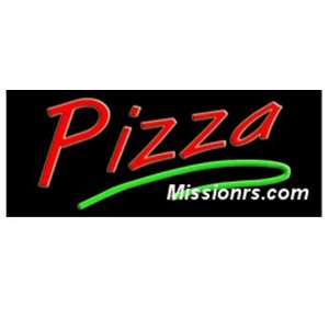  Neon Sign, Pizza Sign, Green and Red
