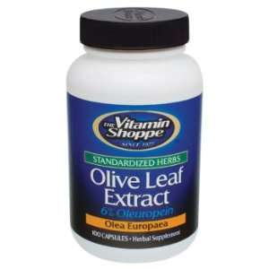 Vitamin Shoppe   Olive Leaf Extract, 500 mg, 100 capsules