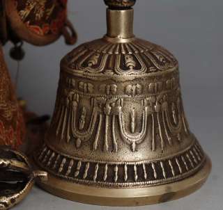 Tibetan Buddhist sky Bronze Ritual Bell & Dorje  