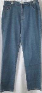 Classic Fit Straight Leg Jeans Size 12 Tall 33 Long  